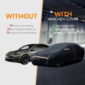 WMCHEYI Pickup Truck Cover Waterproof All Weather, Outdoor Sun UV Rain Pickup Protection, 6 Layer Heavy Duty Truck Cover, Length Up to 246 Inch(246"*79"*78")