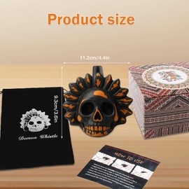 Aztekische Todespfeife, Authentische Menschlich Klingende Schreie, Lauteste Schreipfeife Bei 125+ Dezibel, Aztec Death Whistle, Geschenke zum Fest der Toten, Schreiende Azteken-Kriegspfeife