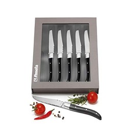 Amefa Laguiole Royal Steak Noir 603146 Set of 6 in Gift Box