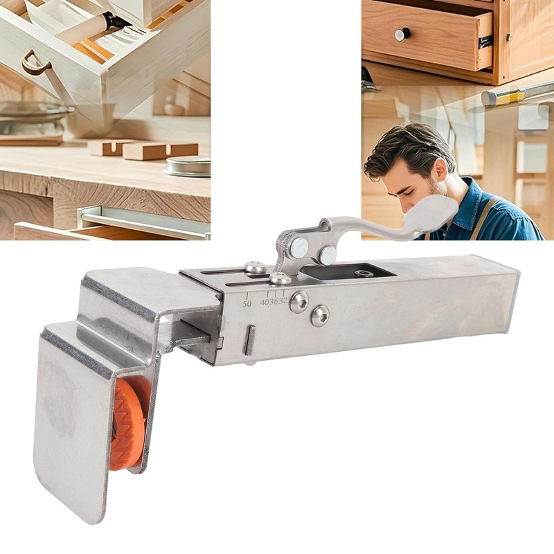 Drawer Front Installation Clamp, Adjustable Drawer Fixing Clamp, Stainless Steel