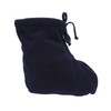 Men Women Cast Sock Dark Blue Soft Fleece Thick Adjustable