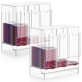 Colingmill 2 Pcs Acrylic Booster Pack Dispenser, 3 Slots Card Dispenser Storage and Organizer, for Trading Card, Booster Packs, Sports & More
