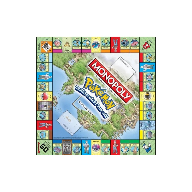 Monopoly Juego De Mesa - Pokémon Kanto Edition