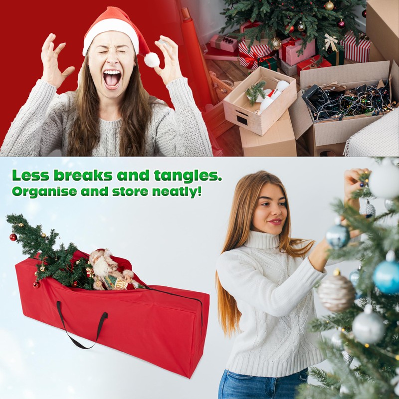 Christmas Tree Storage Bag - Zipped Christmas Storage Tree Bag