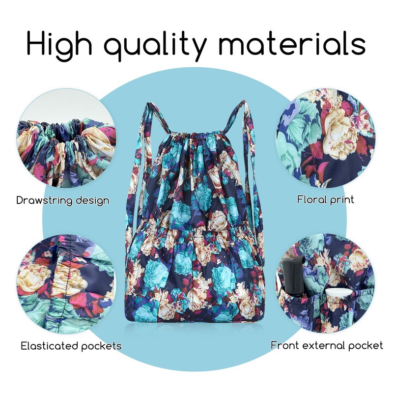 WisePoint Drawstring Backpack, Waterproof Sports Drawstring Bag Drawstring Gym Bag