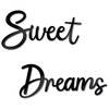 Sinseike Sweet Dreams - Letrero de metal decorativo para pared