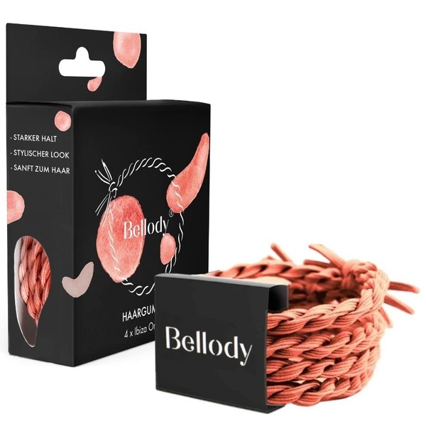 Bellody® Sundance Edition Original Hair Bobbles - Stylish Braided & Strong Hold (Pack of 4)