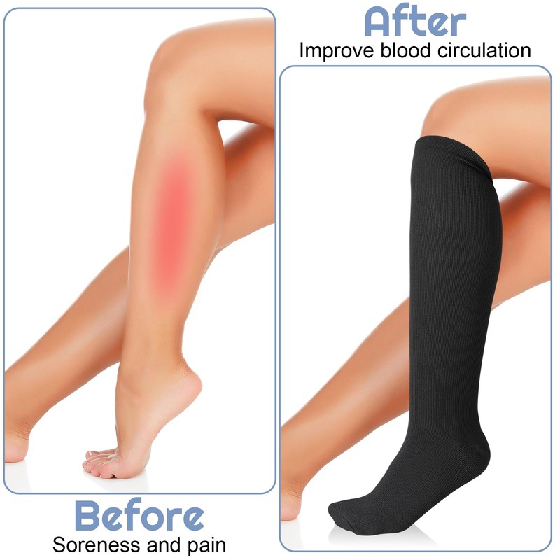 3 paia di calze a compressione, calze a compressione, 15-25
