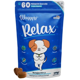 Waggys Relax, Relajante Natural para Estrés y Ansiedad en Perros, 60 pzs