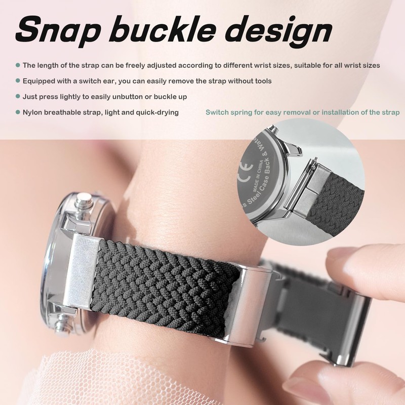 Hearkent Pedometer Watch for Women, Step Tracker with Calories Counter,