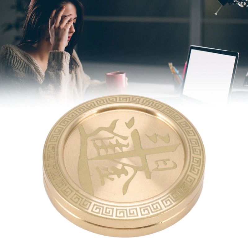 Magnetic Push Slider Stress Relief Round Portable EDC Push Slider