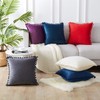 Top Finel Decorative Throw Pillow Covers with Pom-poms Soft Particles