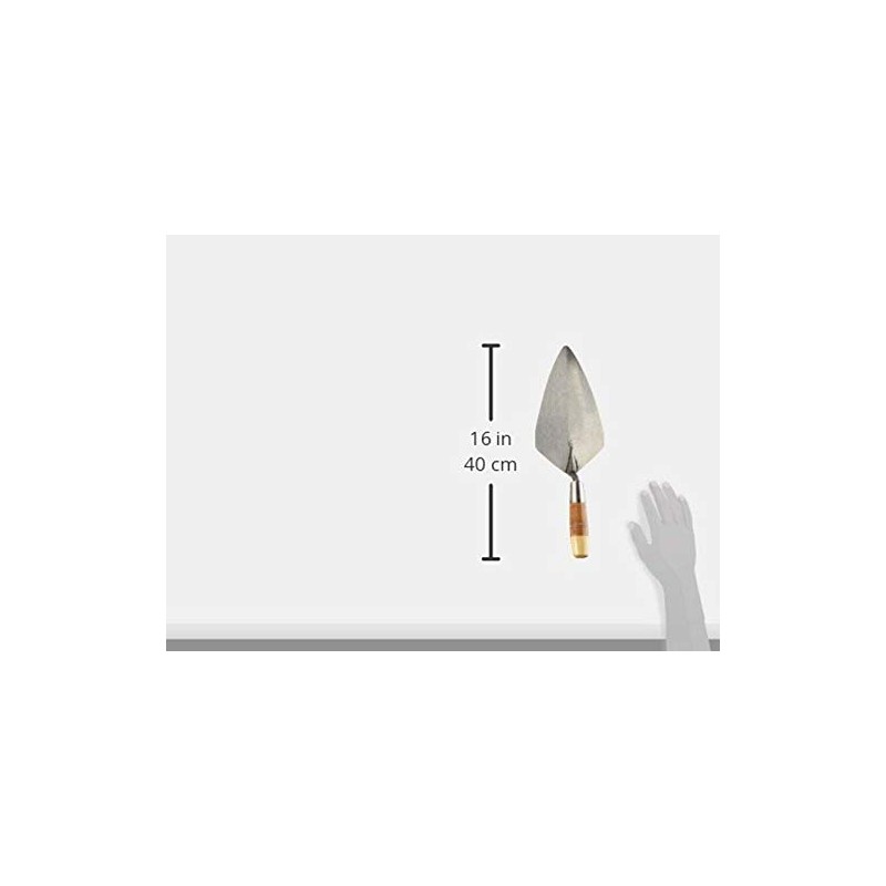 W. Rose RO312-10 10" Wide London Brick Trowel w/Leather Handle