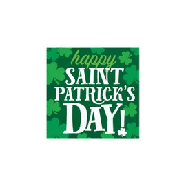 Clover St. Patrick's Day Beverage Napkins, 16 ct