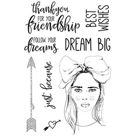 Kaisercraft CS266 N/A Boho Dreams Clear Stamps 6" x4"-,,