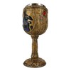 Ebros Ancient Egyptian Wine Goblet In Golden Hieroglyphic Design With