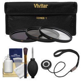 Vivitar Series 1 3-Piece Multi-Coated Filter Set (40.5mm UV/CPL/ND8) with Kit for Nikon 1 V1, J1 Interchangeable Lens Digital Camera with 10mm f/2.8, 30-110mm VR & 10-30mm Lens