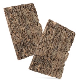 UOSIWYA Pack of 2 Cork Bark, Terrarium Back Panel for Turtles, Accessories, 30 x 20 cm, Cork Pieces, Tree Bark, Terrarium, Decorative Background, Natural Tree Bark Look for Reptiles, Birds, Climbing