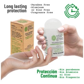 Vital Green Desodorante Cristal Alumbre 100gr (paq 1 Und)