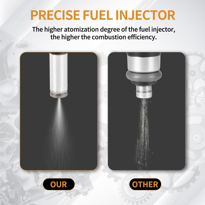 AISHAN 2PCS Fuel Injectors 4 Holes Compatible with Polaris General