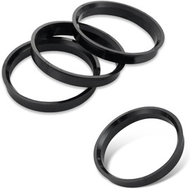 4 PCS Hub Centric Rings, 2.87" OD 2.36" ID Plastic Hub Adapter Center Ring, Fit 60.1mm Vehicle Hubs and 73.1mm Wheel Centerbore, Compatible with Tacoma Rav4 Lexus (Black)