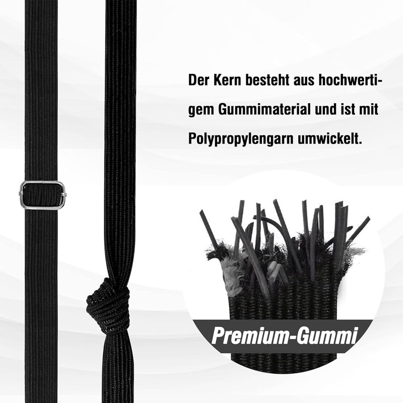 Nlvnmv 2 Pcs Heavy Duty Adjustable Bungee Cords with Hooks,