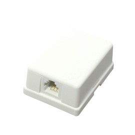 TARO'S CRS11-6P6C1J Modular Rosette, Telephone/Telephone, 6 Poles, 6 Cores, 1 Port, Exposed, Eco Simple Package