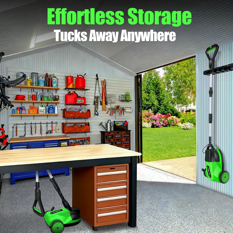 Small Electric Lawn Mower, Mini Cordless Lawn Mower with 2x4.0Ah