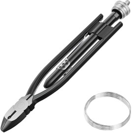 9 Inch Safety Wire Twisting Pliers, Aircraft Wire Twisting Tool with 10 Meters 0.5 mm, Automatic Metal Lock Twister for Aircraft Auto Industry