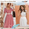 SUOSDEY Straw Woven Elastic Belt, Stretch Wide Waist Belts for