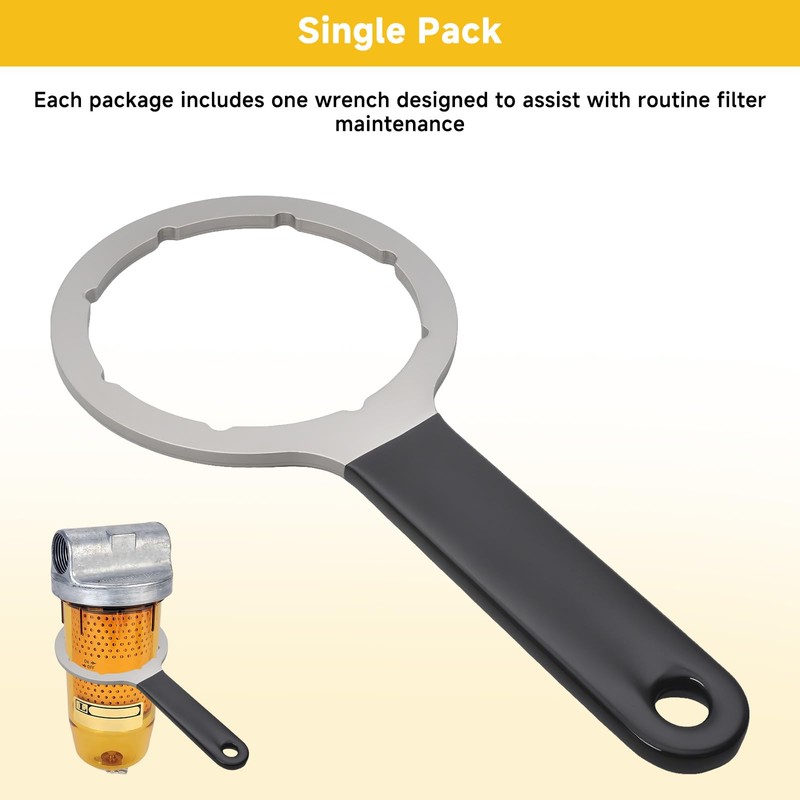 SRIAOO For Fuel Tank Filter Wrench Compatible with Goldenrod See-Through