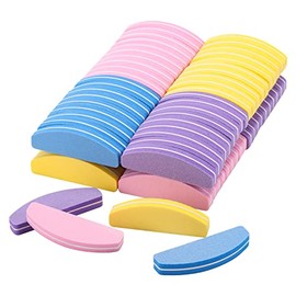 Kit de 80 pulidores de uñas mini, bloques de pulido de grano 100/180, limas de uñas pequeñas para uñas acrílicas y naturales