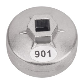 AHL 901 Cap 65mm Oil Filter Wrench 14 Flute 1/2" Square Drive Oil Filter Removel Tools Filter Socket Wrench Spanner Hand Tool for New Big Overlord, Aeolus, Camry, Nissan Bluebird, Flat, Toyota A