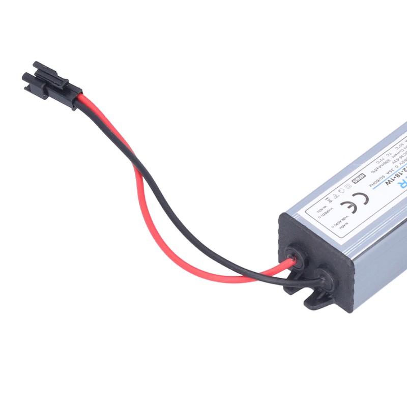 12‑18X1W 300mA LED Driver AC95‑265V/DC36‑63V Waterproof LED Power Driver for