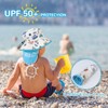 Baby Sonnenhut Kleinkind Sommermütze UV Schutz UPF 50 Verstellbarer Fischerhut