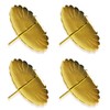 Riffelmacher 10715 - Adventskerzenhalter gold, Durchmesser 7,5 cm, 4 Stück