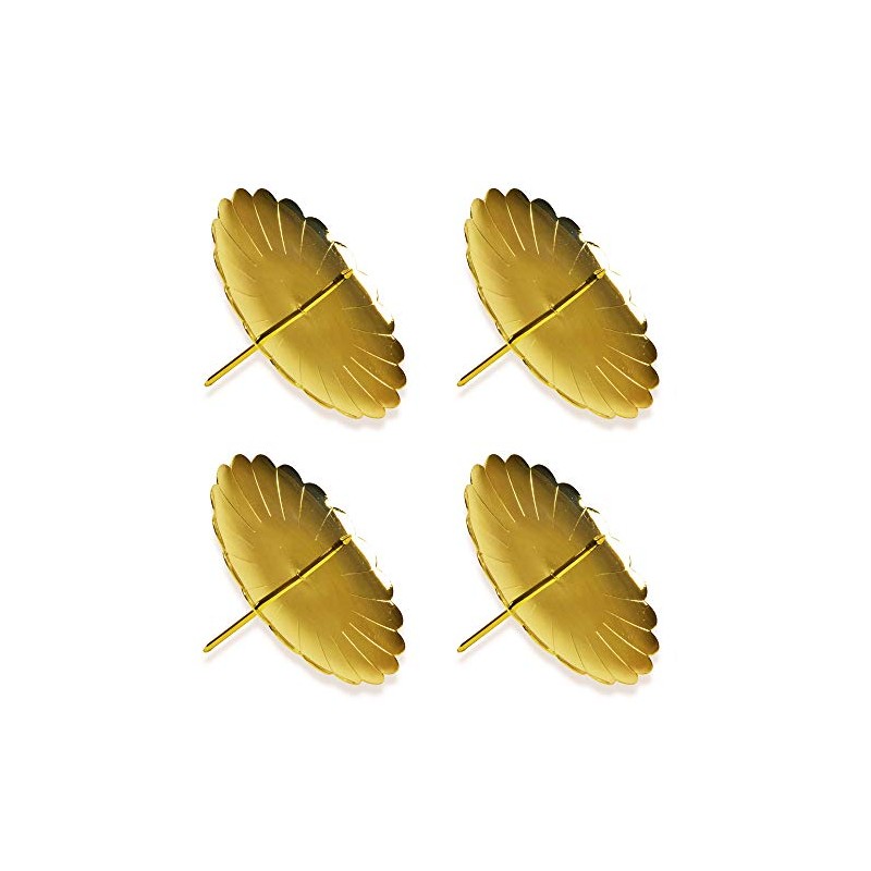 Riffelmacher 10715 - Adventskerzenhalter gold, Durchmesser 7,5 cm, 4 Stück