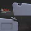 A-Premium Right Passenger Side Sun Visor with Mirror - Compatible