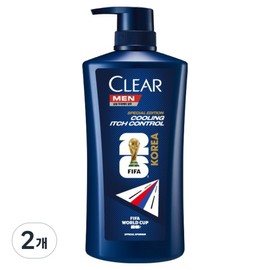 Clear Men Cooling Ichi Control Shampoo FIFA World Cup 26 Limited Package Edition, 2 pieces, 650ml / 클리어 맨 쿨링 이치 컨트롤 샴푸 FIFA 월드컵 26 리미티드 패키지 에디션, 2개, 650ml