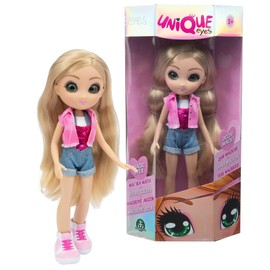 UNIQUE EYES - 25 cm Magic and Deep Eyes, Amy Fashion Doll, for Girls Aged 3 and up, Giochi Preziosi, Multi-Colour