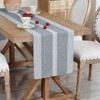 NEWISHER Braided Striped Table Runner Rustic Embroidery Coffee Table Runners