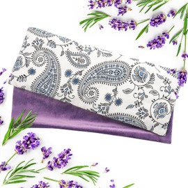 Hihealer Eye Mask with Extra Cover - Lavender Aromatherapy Weight Eye Mask for Sleep, Yoga, Meditation, Self-Care - Relaxation Gift Christmas Gifts for Women Moms