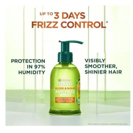 Garnier Fructis Sleek & Shine Anti-Frizz Serum for Frizzy, Dry Hair, Argan Oil,