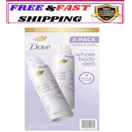 Dove Whole Body Cooling Deodorant Spray, 4 oz., 2 pk.