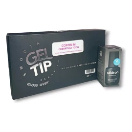 Gloss Over Tips Para Uña Y Base Con Calcio Forma Coffin M Gloss Over