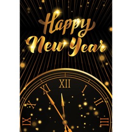 America Forever New Year Countdown Garden Flag 12.5 x 18 inch Double Sided Happy Party at Midnight Starlight Celebration Seasonal Yard Outdoor Decor