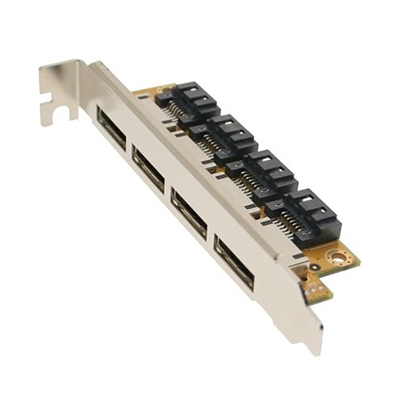 Coolgear Internal to External eSATA 4 Port PCI Bracket