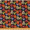 CAMELOT FABRICS Flannel The Muppets Characters Faces Allover on Black