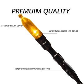 Dazzle Bright 200 LED Christmas Mini String Lights, 65FT Connectable Waterproof 8 Modes Fairy Lights for Indoor Outdoor Patio Garden Holiday Party Decorations (Warm White)