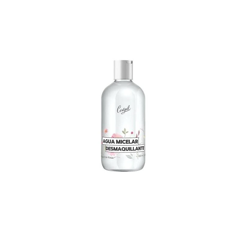 Cerapil. Agua Micelar Desmaquillante con agua de rosas. 500ml